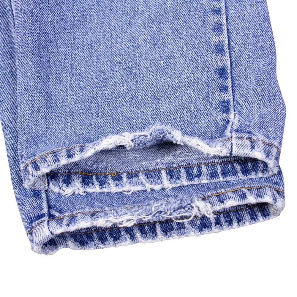 Vintage Levis 505 Regular Fit Straight Leg Jeans Light Wash 34x30 Blue Denim USA